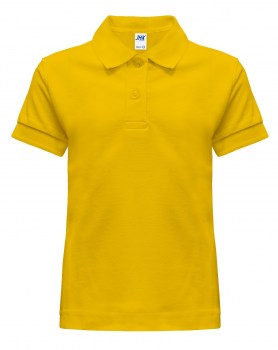 Детская футболка-поло желтая