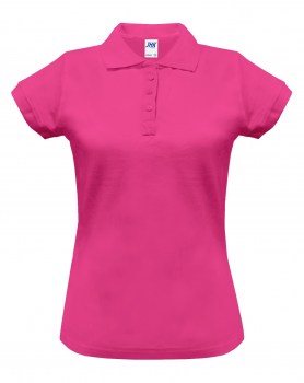 Женская рубашка-поло розовая