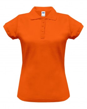 Женская рубашка-поло оранжевая