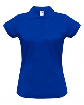 Женская рубашка-поло синяя