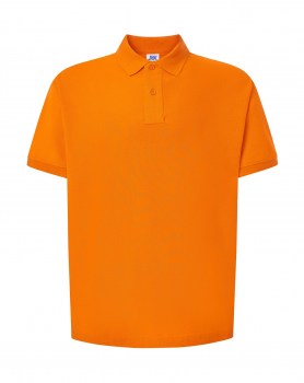 Мужская рубашка-поло оранжевая