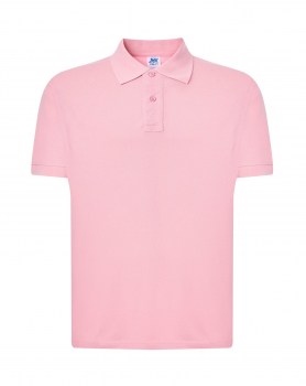 Мужская рубашка-поло розовая
