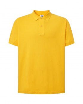 Мужская рубашка-поло желтая