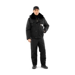 Куртка мужская утепленная «Секьюрити» (черная)